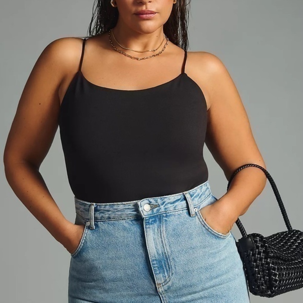 Anthropologie Cami Thong Bodysuit